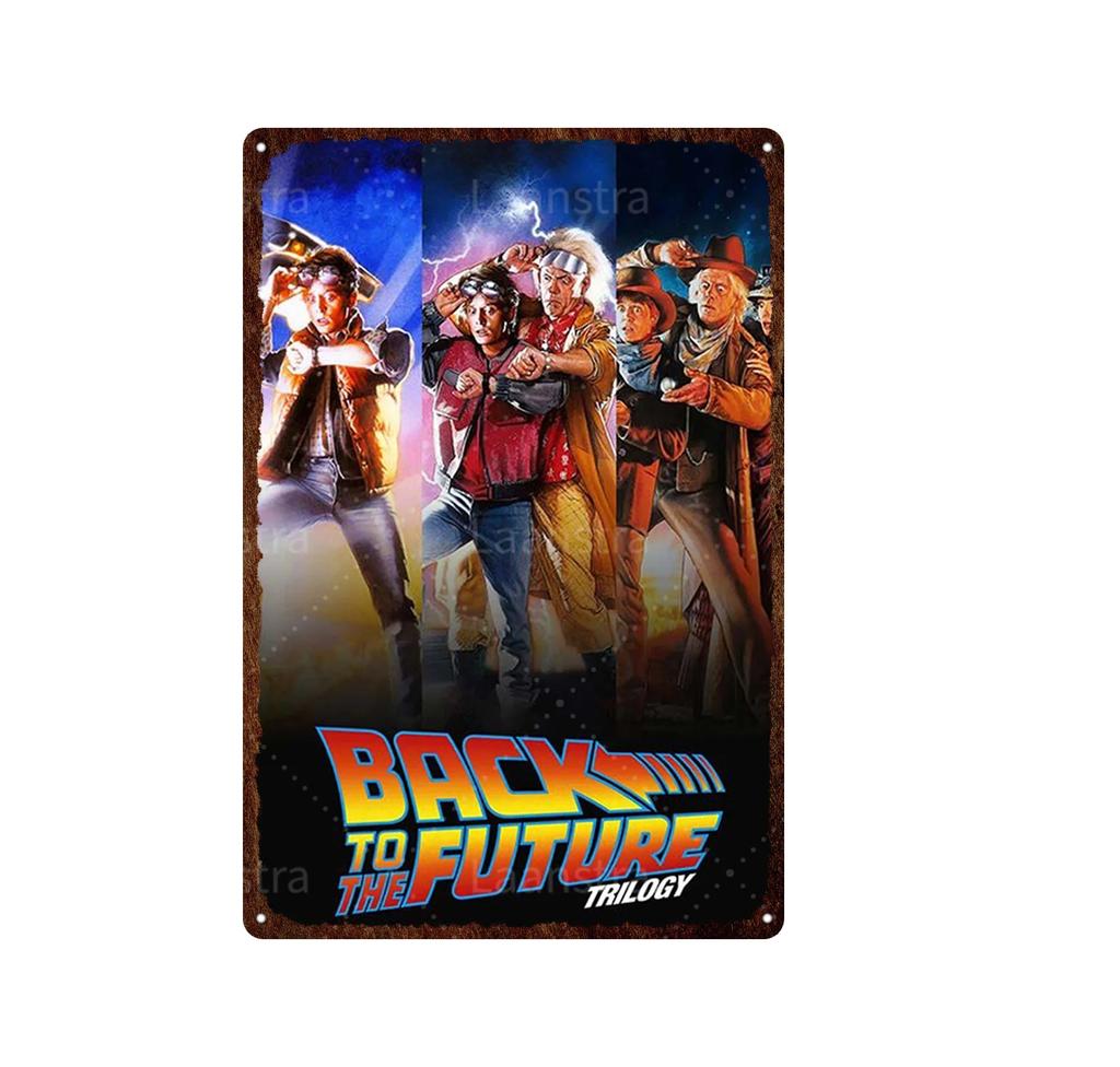 Retro Poster Movie Back To The Future Tin Sign Painting Metal Plaque Vintage Bar Family Wall Decor Unique Decoration Painting