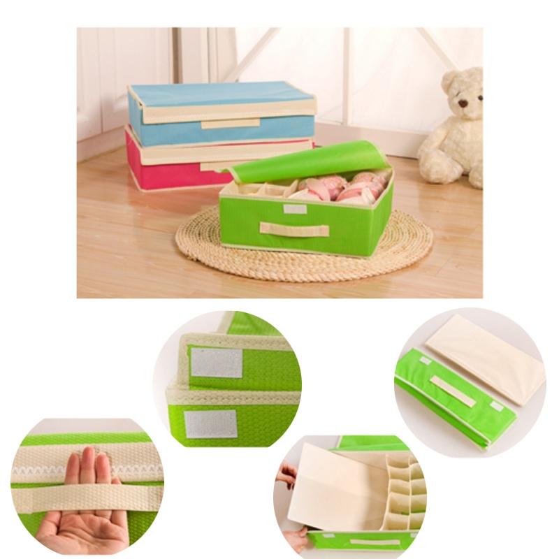 Non-woven Underwear Socks Tie Storage Box Separation  Cover Closet Box