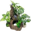 Big Sunken Wood Hideout House Plastic Hide Toy Hammock Cave Decorations  Fish Tank