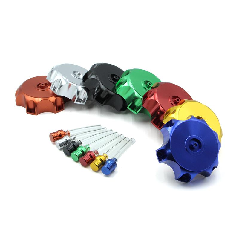 Motorcycle 50mm CNC Aluminum Racing Gas Fuel Tank Cap With Vent Cap For SSR110 SSR125 TTR90 KLX110 TaoTao Kayo ATV Pit Dirt Bike