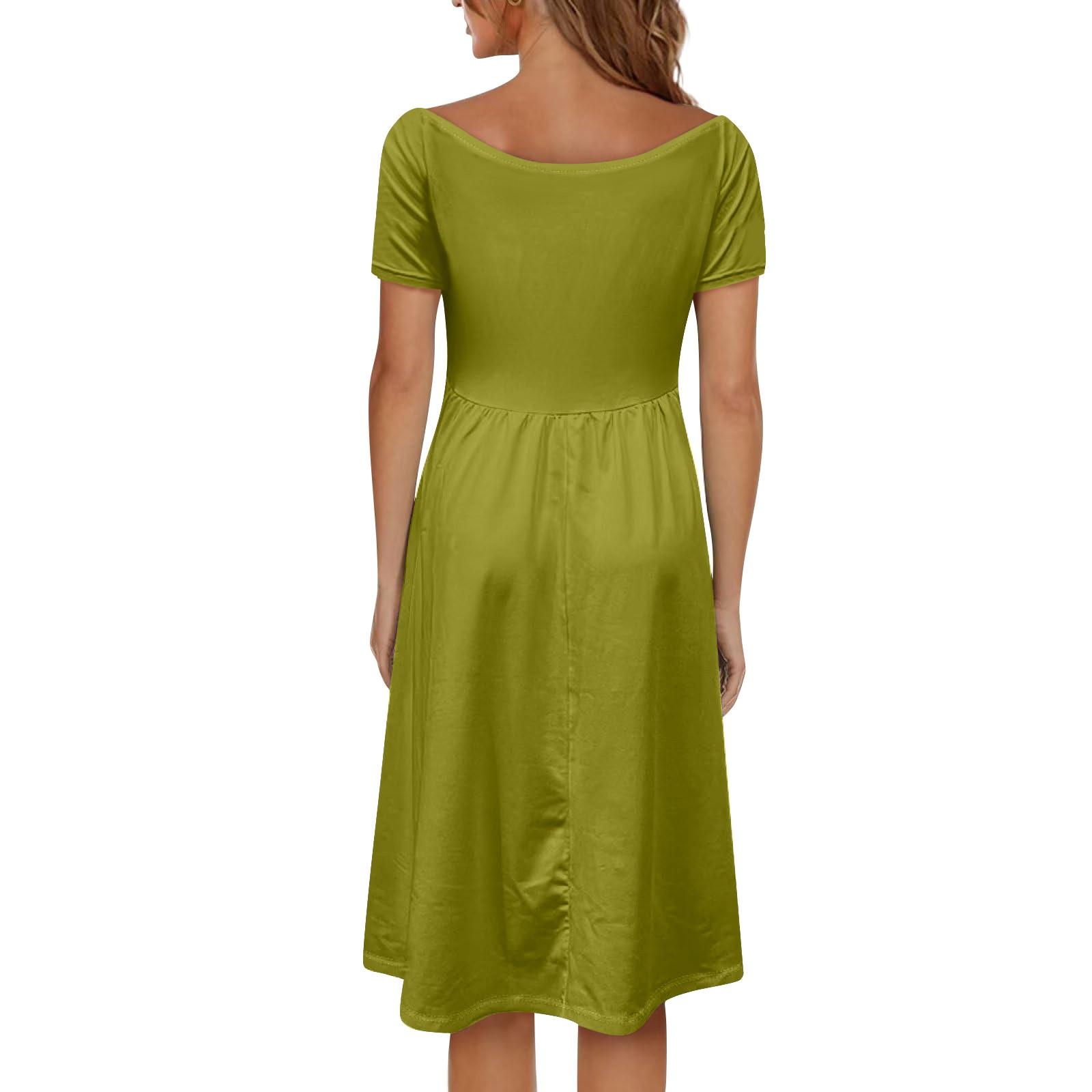 Женское платье с коротким рукавом реглан с круглым вырезом и большим вырезом с открытыми — фото 4