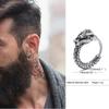 Pendientes de Aro Pequeños Huggie, Pendientes de Aro Gruesos Vikingos, Pendientes de Aro para Hombre, Acero Inoxidable Forma Redonda Círculo Joyería Retro para Hombre