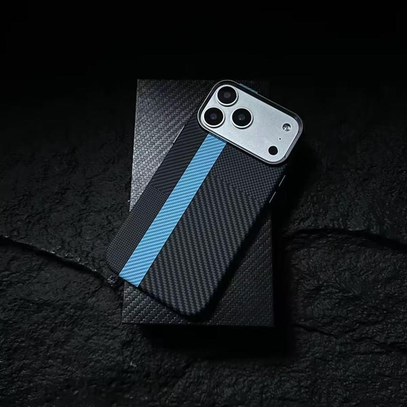 Luxury Premium Carbon Fiber Pattern Phone Case For IPhone 17 Pro Max 16 Pro 15 14 for MagSafe Magnetic Charging Shockproof Cover