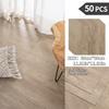 NINETAI Peel And Stick Floor Tile, 50pcs Vinyl Plank Wood Grain Look 11.81in*11.81in/48 Sq.Ft, Kitchen Mats For Floor