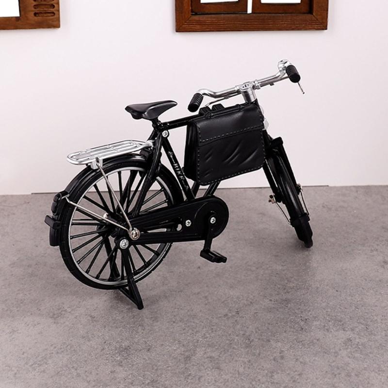 Metalowe Rowery Ozdoba na Biurko Kowalstwo Figurki Rowerów Miniaturowy Model Roweru Zabawka Dekoracje Domu Prezent na Parapetówkę