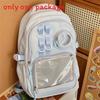 College Style Transparent Backpack With Nylon For School And College Students
