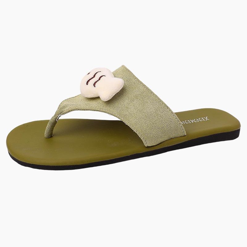 Cute cartoon kitten little fish flip-flops lady summer retro casual non-slip breathable versatile foot sandals