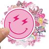 50pcs Cartoon College Style Graffiti Waterproof Stickers Creative Fridge Mug Skateboard Guitar Helmet Decoration Decals