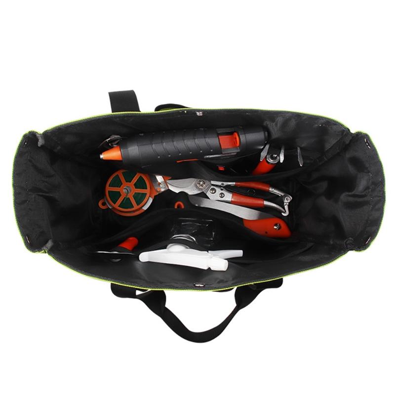 Multipocket Garden Tool Bag Multipocket Garden Tool Bag Oxford Cloth Garden Tool Organizer with Straps for Keeping Tools