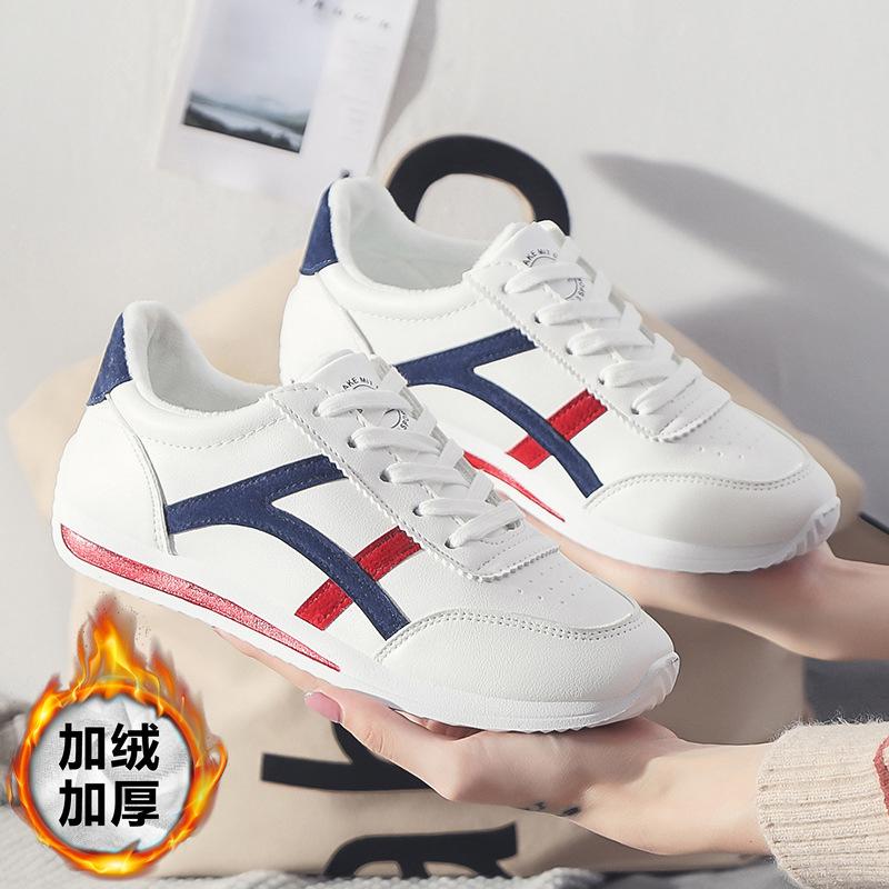 Women's Shoes  Spring New Small White Shoes Women's Real Microfiber Casual Forrest Gump Shoes Student Skate Shoes