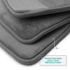 Bathroom Carpet Toilet Cushion Cover Microfiber Absorbent Non-Slip Mat Three-piece Set=U-shaped 40*60cm+50*50cm U+50*80cm