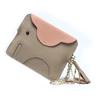 Mini baby elephant change bag, ultra-thin first layer cowhide, coin keychain storage bag, genuine leather change bag, cute girl
