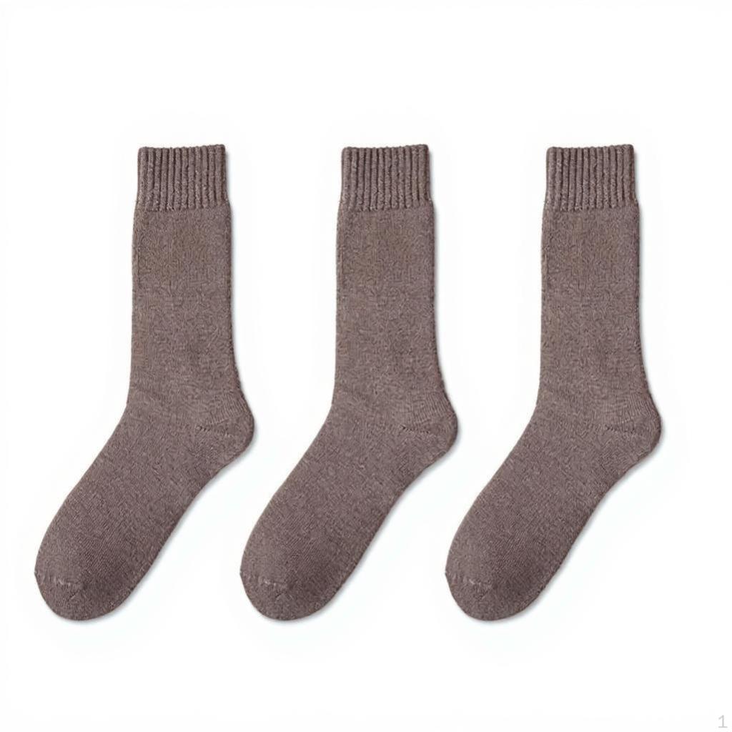 Thermal Winter Socks, Knee High, Men & Women, Cold Weather, Cushioned 4045 Black