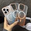Compatible with iPhone 17 PRO MAX: Soft Gradient Color Ultra-thin Magnetic Anti-drop Protective Case.