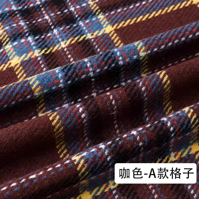 Thickened Double Sided Imitation Wool Cashmere Fabric Tweed Cloth Soft Winter Clothing DIY Coat Material 150*50cm