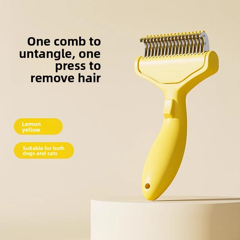 Pet Hair Remover Comb Cat Special Deshedding Brush Stainless Steel Dog Grooming Tool