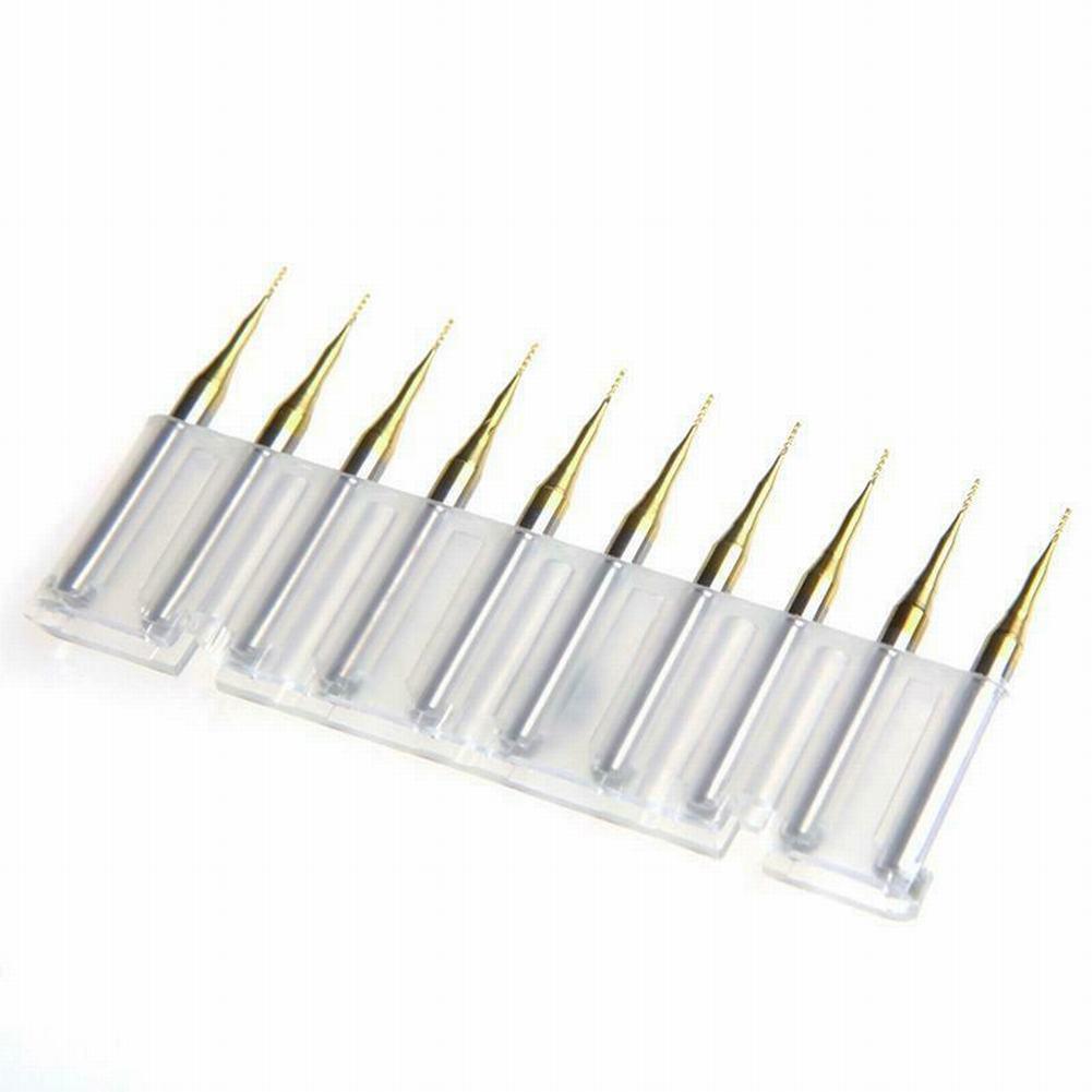 Hochwertiger Fräser Fräskopf Schneide 0,5 mm 3,175x0,5mm 37 mm CNC Hartmetall Fräser Set Endgravur Bits