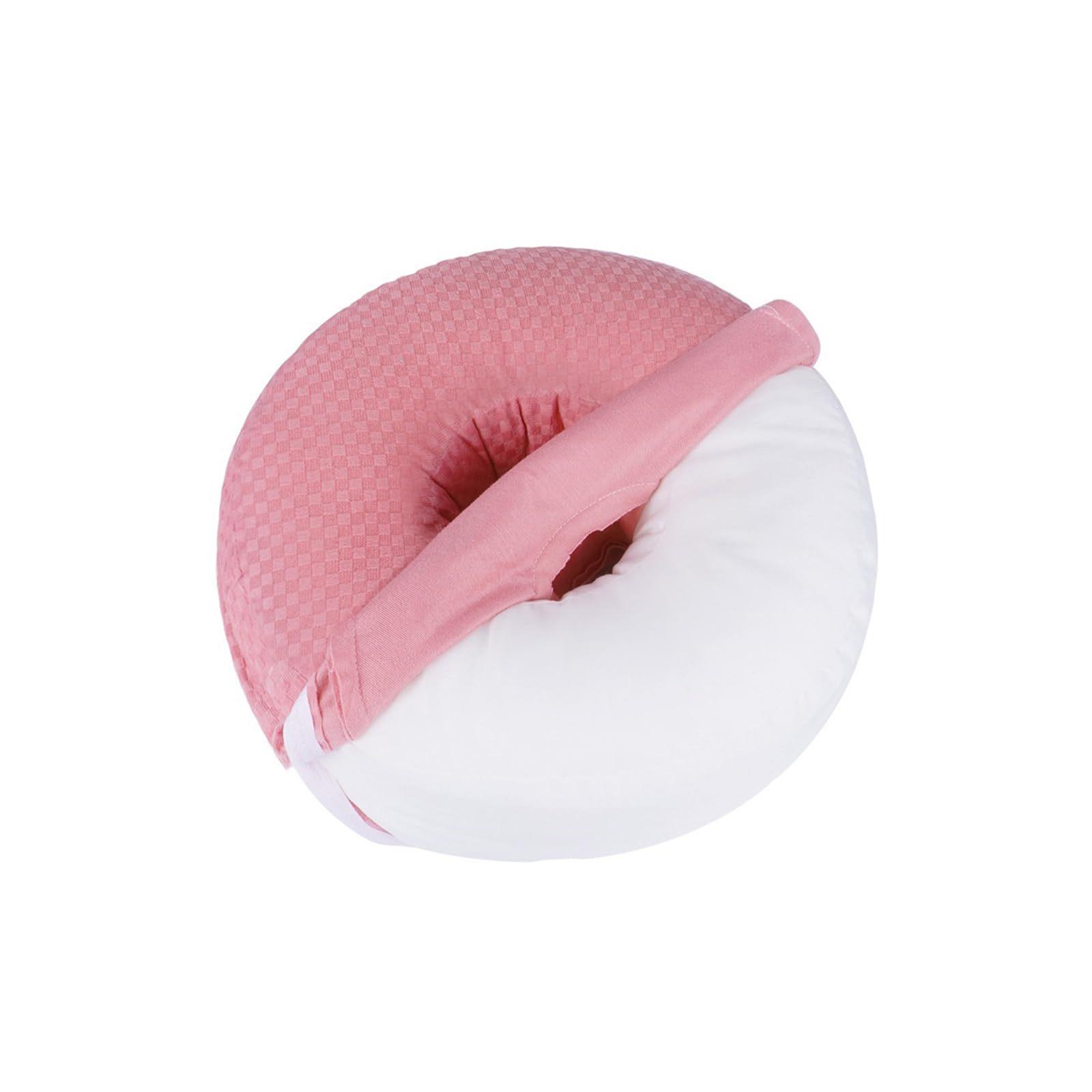 

Ear Protection Pillow: Single-Hole Round Design for Seniors & Patients - Perfect for Side Sleepers & Salons Small: 30*30*9cm рожевий