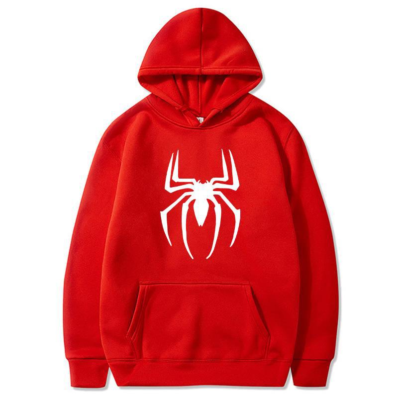 2022 neue Unisex Hoodie Street Fashion Spider Print Sweatshirt Fleece Hoodie Damen Casual Lustige Pullover