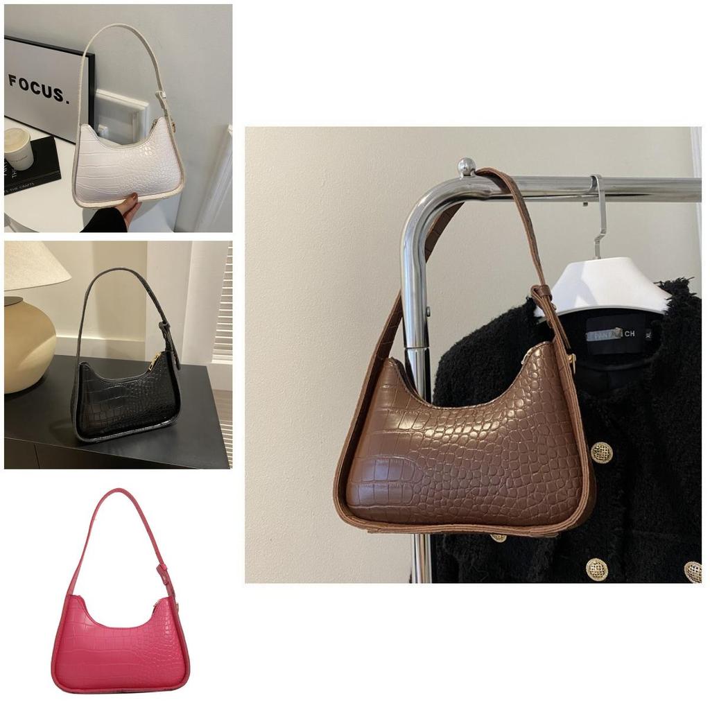 Trendy Korean Style Shoulder Bag For Women 2024 Winter New Stone Pattern