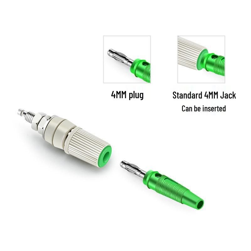 4mm Solderless Stackable Banana Test Audio Plug