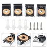 4pcs Glass Clamp Glass Clamp Mirror Frameless Zinc Alloy Garden Glass Hardware Heavy Duty Heavy Duty Home Décor