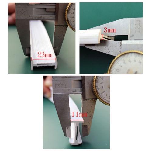 4.5m Curtain Track Rail Top Side Clamping Flexible Ceiling Mounted Straight Slide Windows Balcony Curtain Accessories