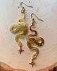 Golden Snake Bohemian Earrings