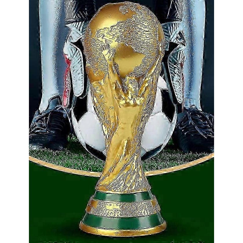 Official FIFA World Cup Trophy Replica - 27/36cm Resin Football Trophy for Fans and Collectors