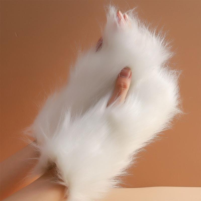Faux Furs Arm Sleeves Soft Warm Winter Accessory Easyly Wash Soft Thermals Sleeve Covers For Outdoor Activity