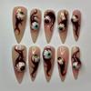Halloween 3D Scary Almond-Shaped Funny Nails Collection