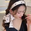 Cranial Top Summer Ribbon Sponge Hair Hoop Silk Scarf Headband Korean Hairbands Women Hair Hoop