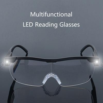 Lesebrille im Modedesign mit Lichtlupenbrille mit Licht-LED-Lupe Brillen Nachtleserahmen