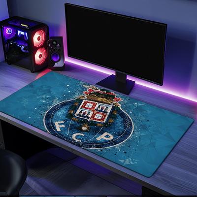Fc Porto Crest Design Mouse Pad, Rubber Base, Esports Desk Mat, Mouse Pad for Gamers and Office Use, Gaming Desk , Easy To Clean Mat
