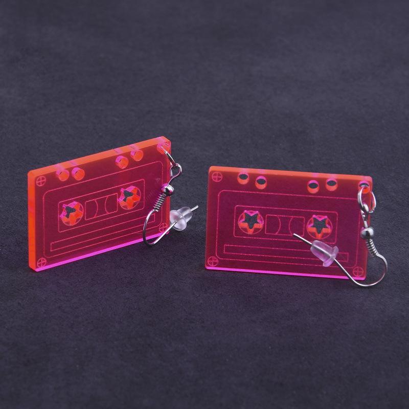 New Fashion Transparent Tape Drop Earrings For Women Girls Acrylic Hip Hop Long Big Dangle Earrings Pendientes Party Jewery Gift