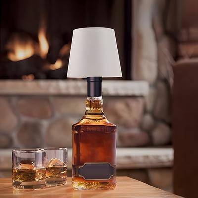 Wireless Wine Bottle Lamp 3 Colors Brightness Adjustable Rechargeable Cordless Touch Control LED Desk Table