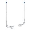 Boat Trailer Guides, 775 Mm/1205 Mm Height Guide Poles, 2PCS High-Hardness Steel Trailer Guide-Ons, Adjustable Guide Poles with PVC Pipes, for Ski