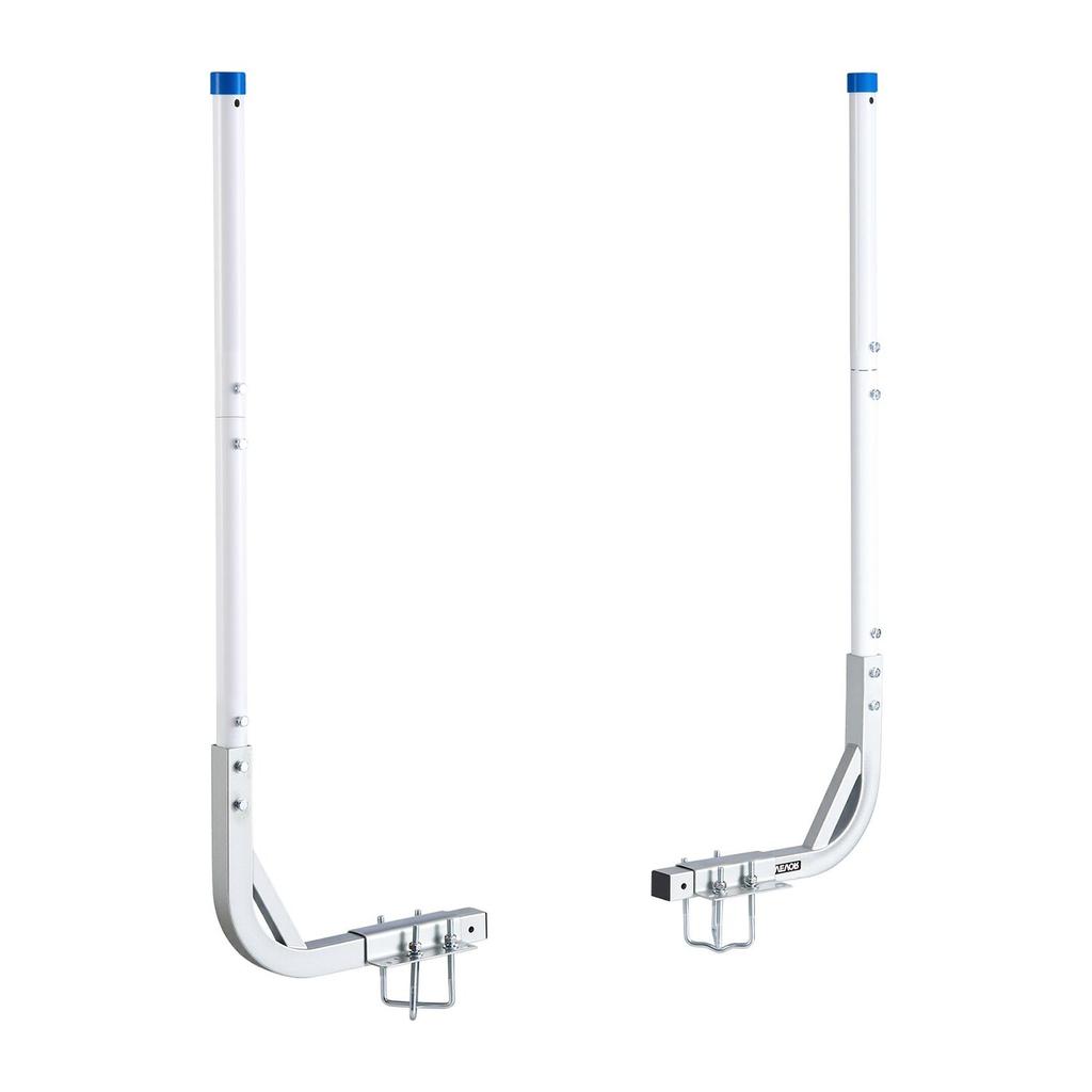 Boat Trailer Guides, 775 Mm/1205 Mm Height Guide Poles, 2PCS High-Hardness Steel Trailer Guide-Ons, Adjustable Guide Poles with PVC Pipes, for Ski