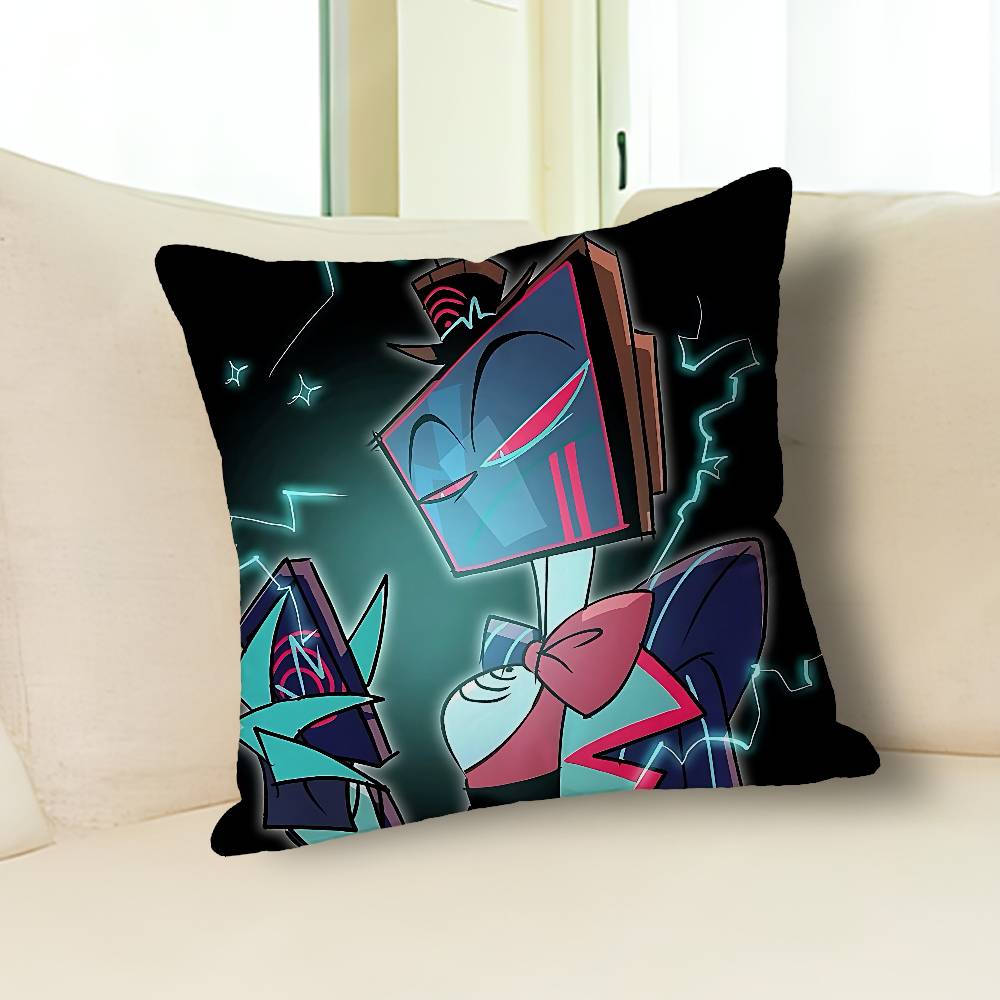 V-VOX Fidati di Noi H-Hazbins-S Celebrità Anime Merchandising Federa Stampata Versatile Decorazione per Divano Auto Ufficio Stanza Protettore