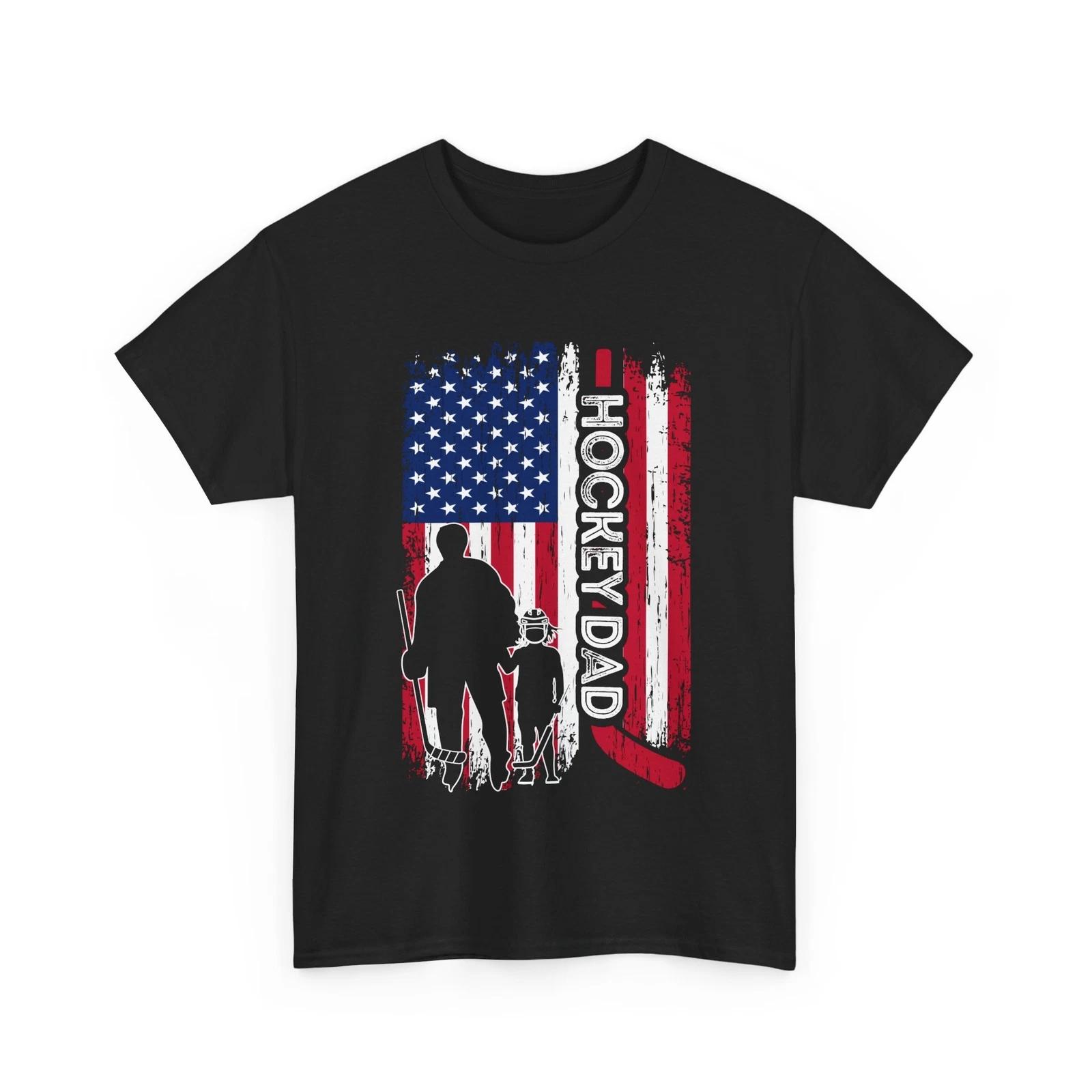

Hockey Dad American Flag T shirt, Hockey Lovers Dad Father s Day Vintage Shirt S
