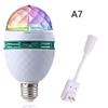 RGB Stage Magic Ball Light 360° Full Rotation Color Changing USB Plug for Bar Club DJ Show Anniversary Party Decor