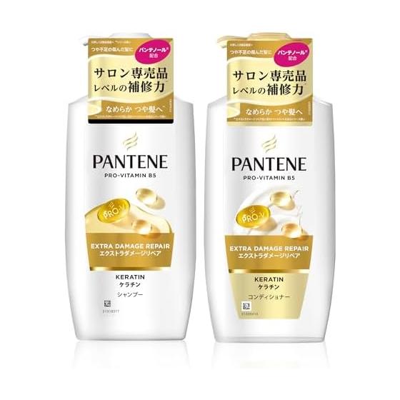 Pantene Shampoo & Conditioner 400g+400g Pump Extra Damage Repair [Set Purchase]