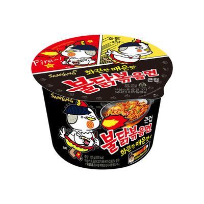 Samyang Buldak Τηγανητά Νουντλς Μεγάλο Κύπελλο (Ramen Μεγάλο Κύπελλο με Γεύση Καυτερού Κοτόπουλου) 105 γρ