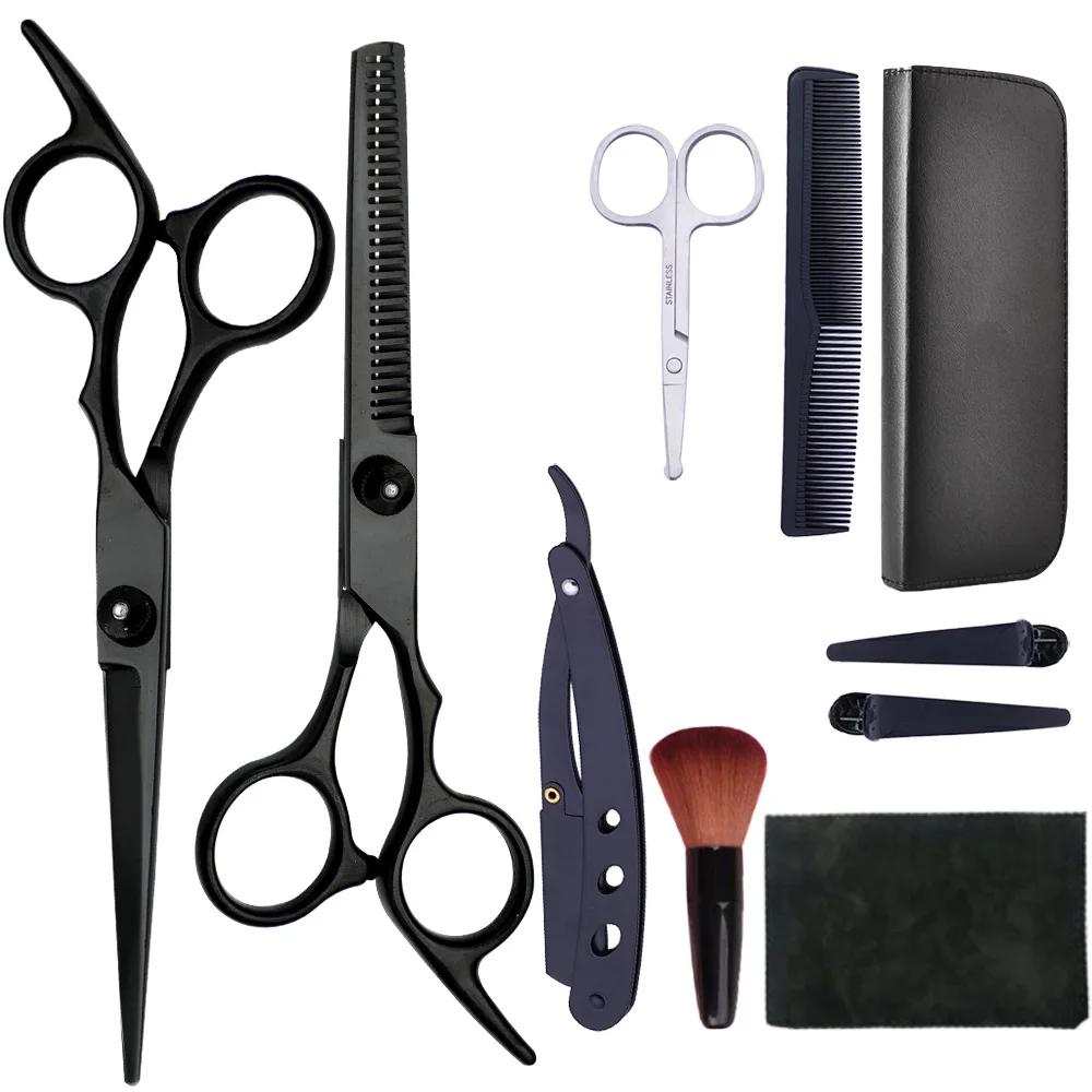 Hairdressing Scissors Set Hair Cutting Thinning Shears Set Professional Salon Stainless Steel Hair Scissors Barber Tools