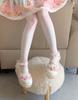 Fashion Sweet Girls Lolita Flat Platform ,Female Students Lace Strawberry Bowknots Cute Marry Jane Elevator Shoes