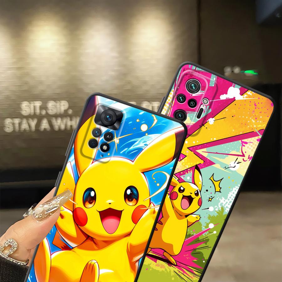 Cute Pokemon Pikachu Case for Xiaomi Redmi Note 14 12 Pro 13 Pro Plus 7 8 10 11s 12s 11 10S 9S 9 Funda Phone Cover
