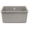 Grey Kitchen Sink 430 X 460 Mm Made of 80percent  Quartz and 20percent  Resin