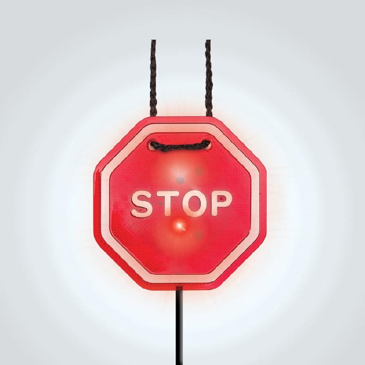 Bright Red Blinking Helper Gadget Garga Led Stop Sign Parking Assistant Sensor