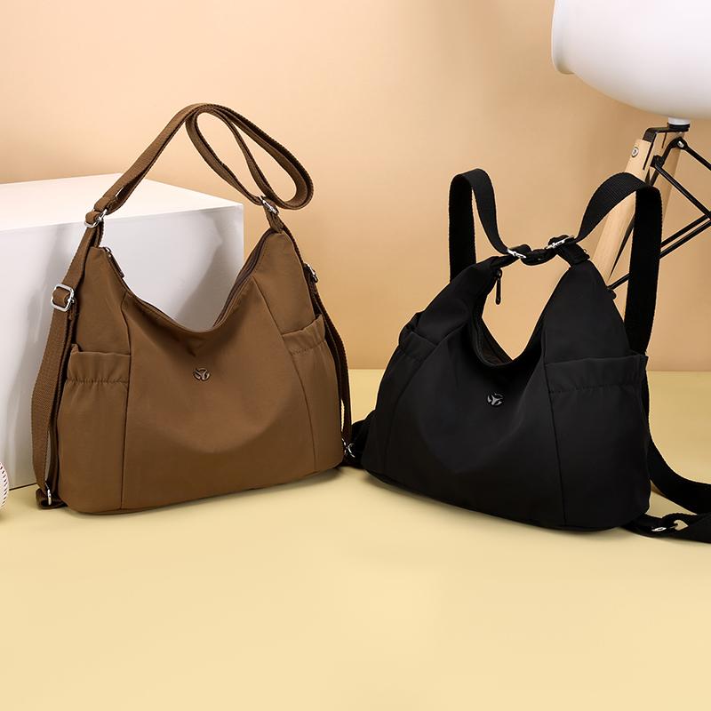 Women's Large Capacity Shoulder Bag Lightweight Crossbody Bag Multi-Back Backpack