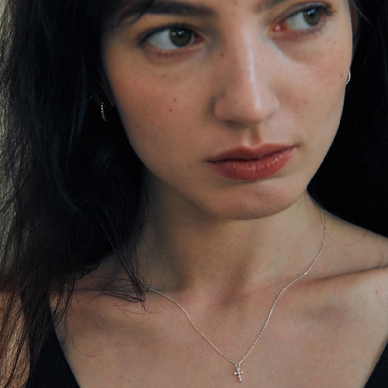 green [925 silver] Un.silver.202 / dawn dew necklace